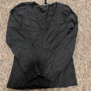 White House Black Market Dark Gray Sweater